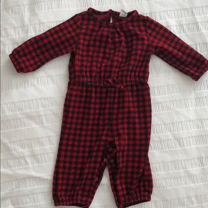 Great condition plaid one-piece jumper